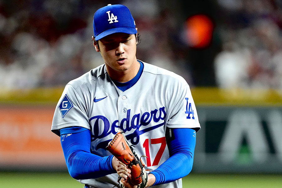 Dバックス戦に先発したドジャース・大谷翔平【写真：黒澤崇】
