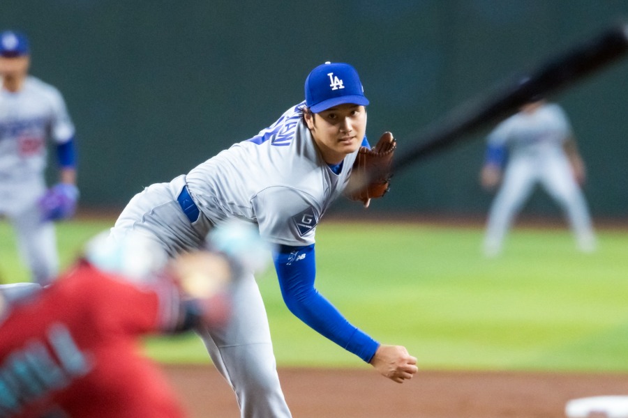 Dバックス戦に先発したドジャース・大谷翔平【写真：ロイター】