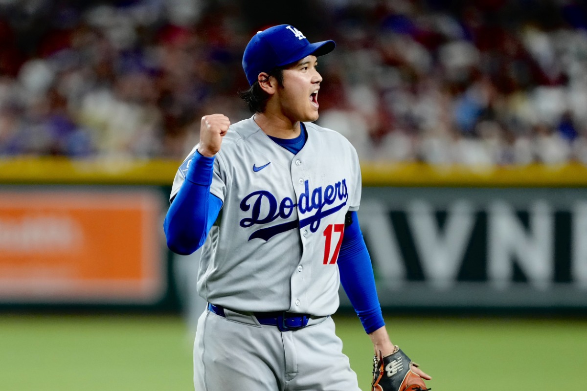 Dバックス戦に登板したドジャース・大谷翔平【写真：黒澤崇】