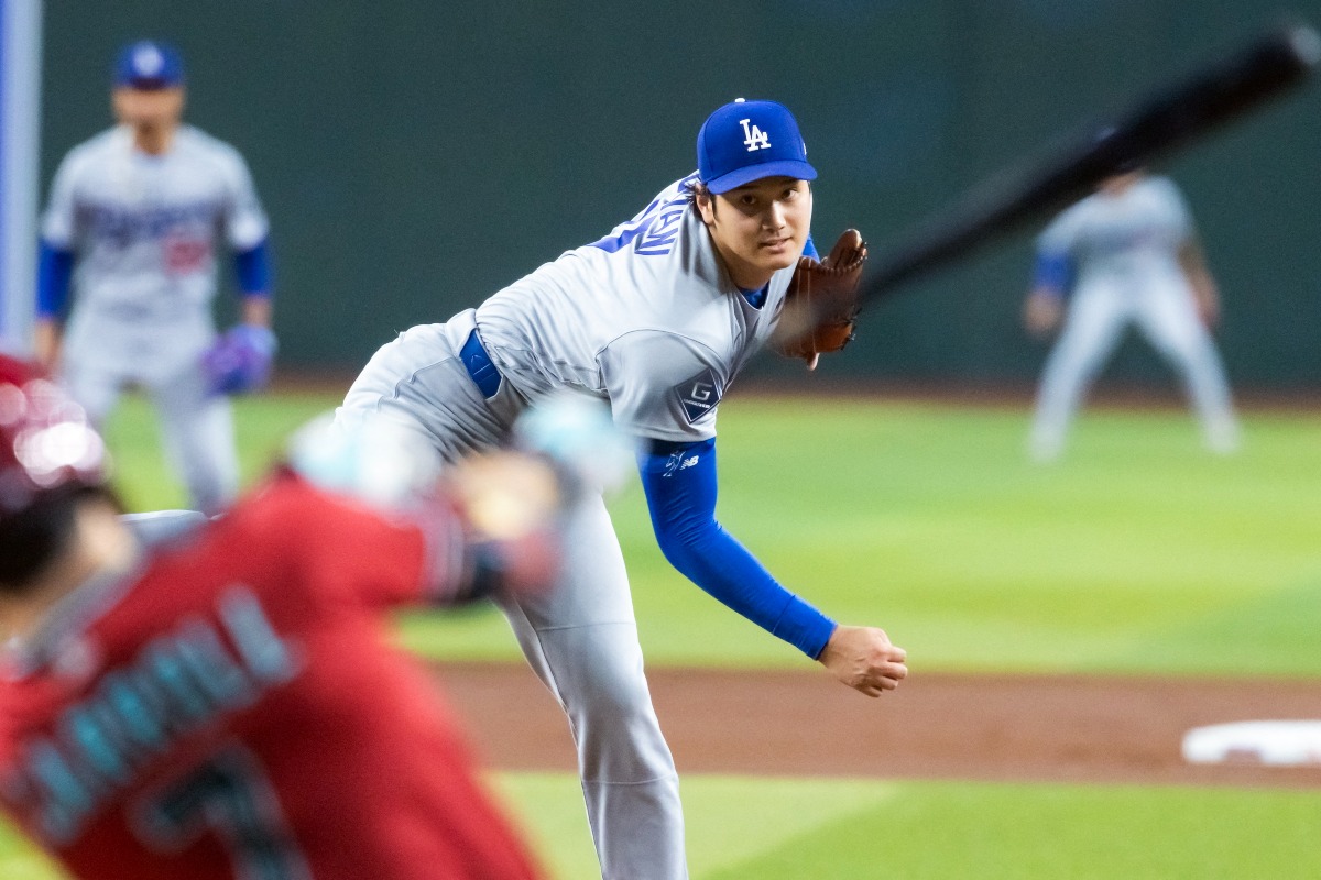 Dバックス戦に先発したドジャース・大谷翔平【写真：ロイター】