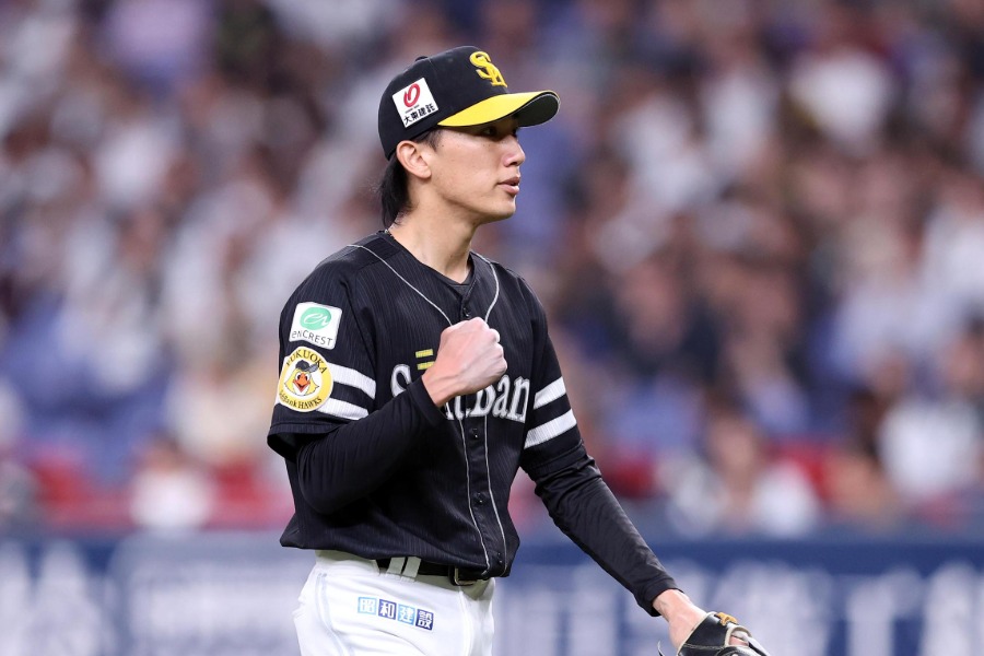ソフトバンク・大津亮介【写真：栗木一考】
