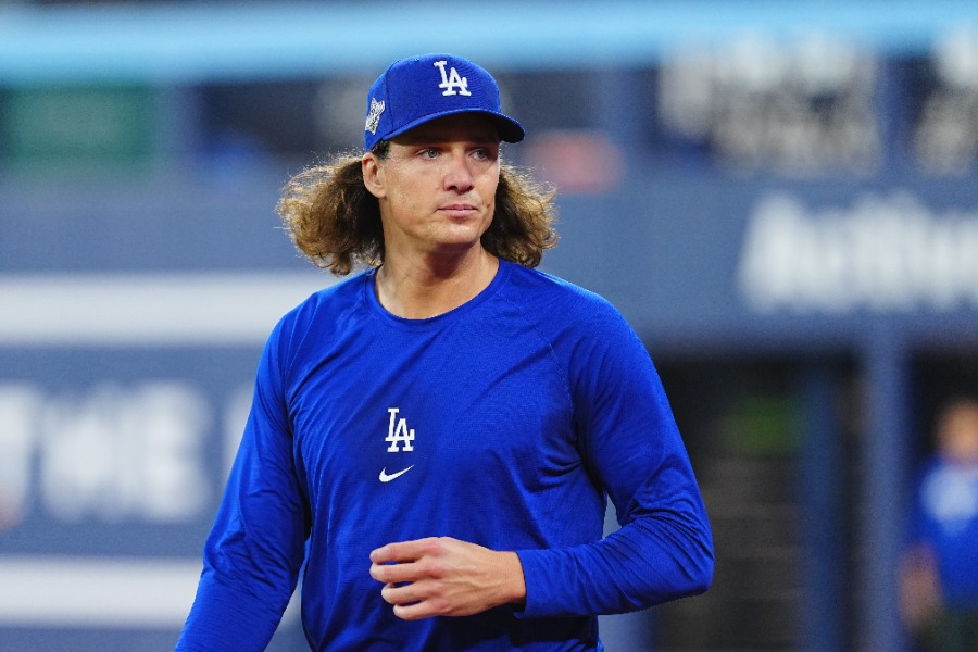 ドジャースのタイラー・グラスノー【写真：荒川祐史】