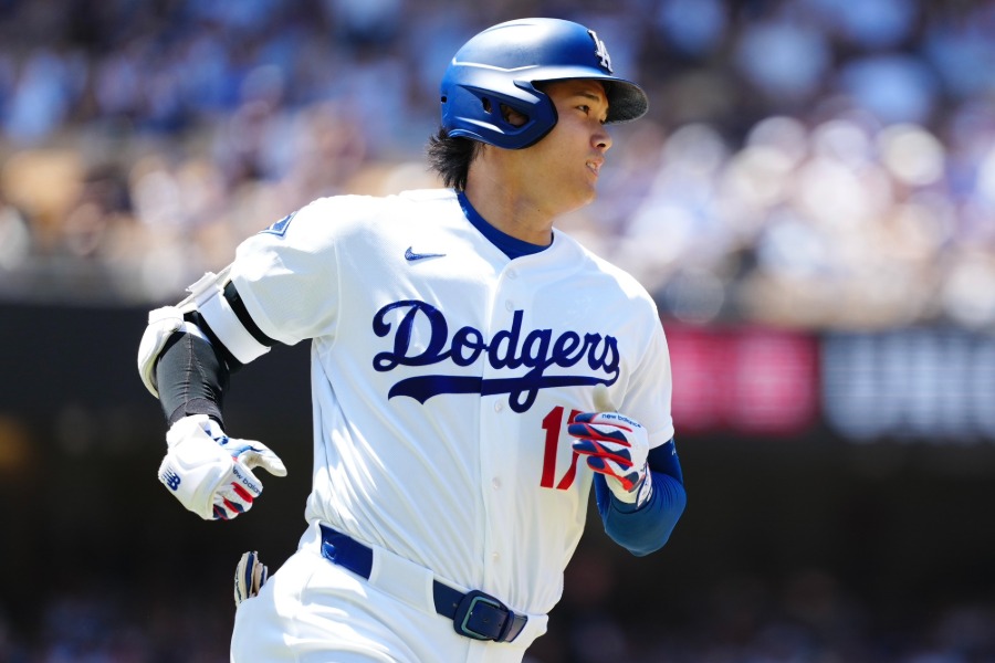マルチ安打を放ったドジャース・大谷翔平【写真：黒澤崇】