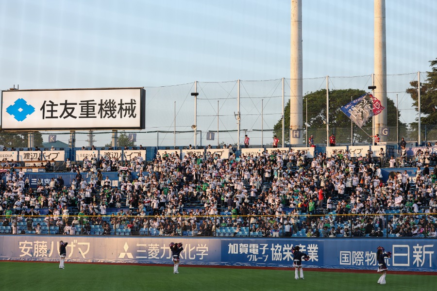神宮球場に集まるヤクルトファン【写真:加治屋友輝】