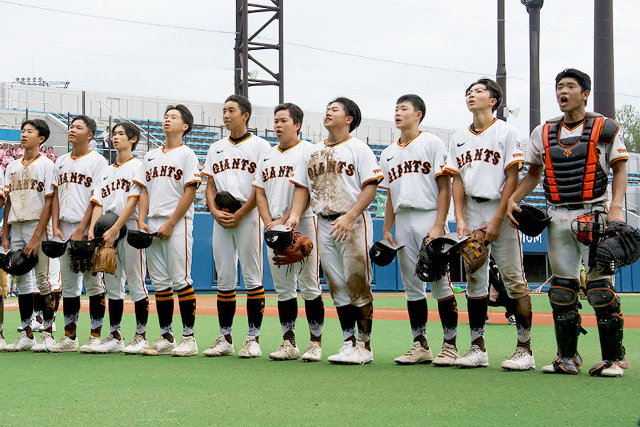 推薦枠で出場する多摩川ボーイズ【写真:磯田健太郎】