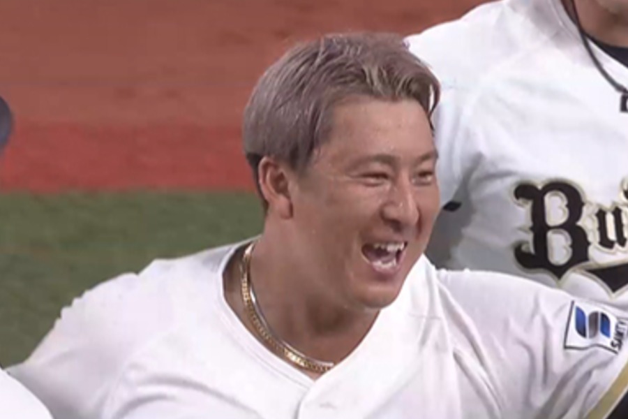 サヨナラ打を放ったオリックス・杉本裕太郎【画像:パーソル パ・リーグTV】