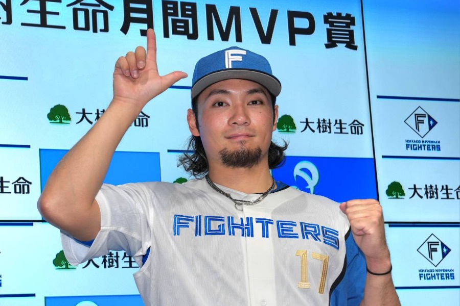 月間MVPを受賞した日本ハム・伊藤大海【写真：井上学】