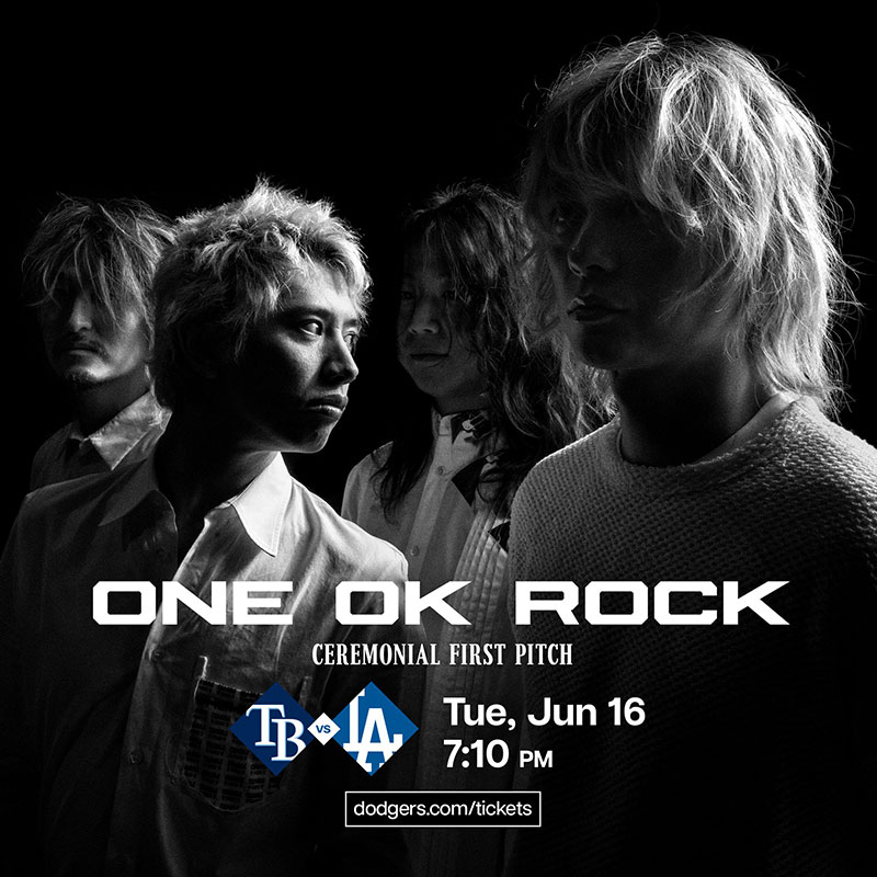 ロックバンド「ONE OK ROCK」の来場が発表【写真:ドジャース提供】