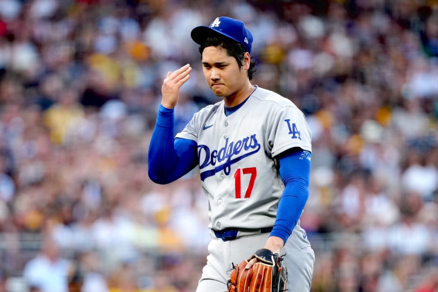 パイレーツ戦で登板したドジャース・大谷翔平【写真:黒澤崇】