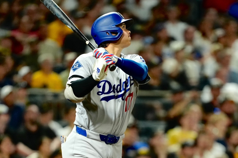 12号本塁打を放ったドジャース・大谷翔平【写真：黒澤崇】