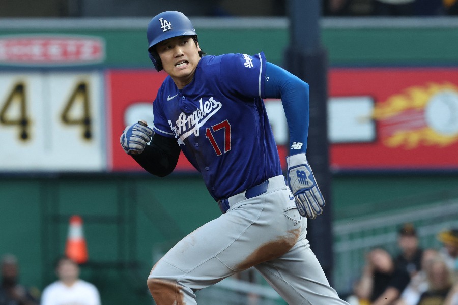 パイレーツ戦に出場したドジャース・大谷翔平【写真:ロイター】