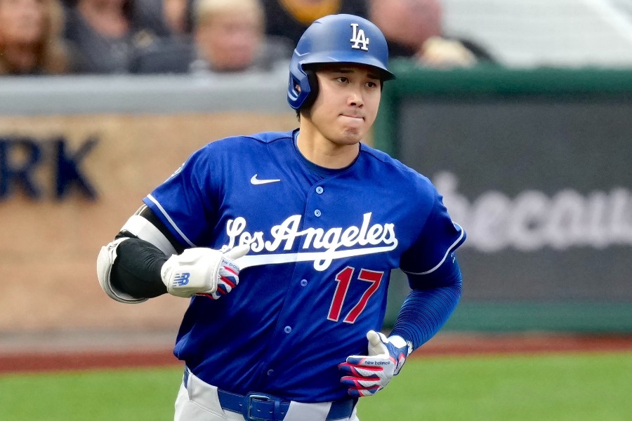 パイレーツ戦に出場したドジャース・大谷翔平【写真:黒澤崇】