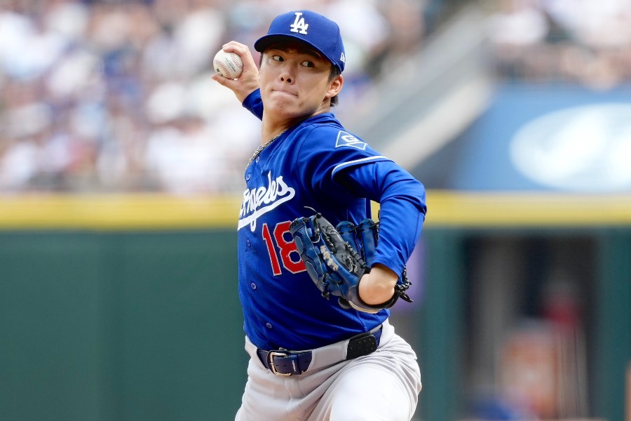 Wソックス戦で7勝目を挙げたドジャース・山本由伸【写真：黒澤崇】