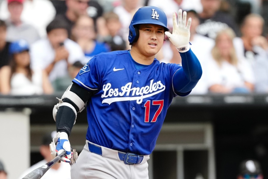 Wソックス戦に出場したドジャース・大谷翔平【写真：黒澤崇】