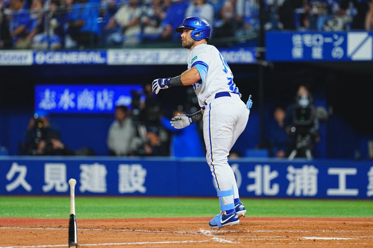 ソフトバンク戦で4号ソロを放ったクーパー・ヒュンメル【写真：荒川祐史】