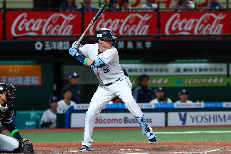 西武のタイラー・ネビン【写真：加治屋友輝】