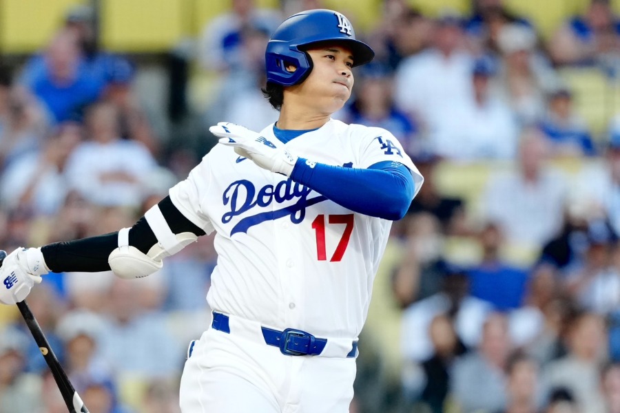 レイズ戦に出場したドジャース・大谷翔平【写真:黒澤崇】