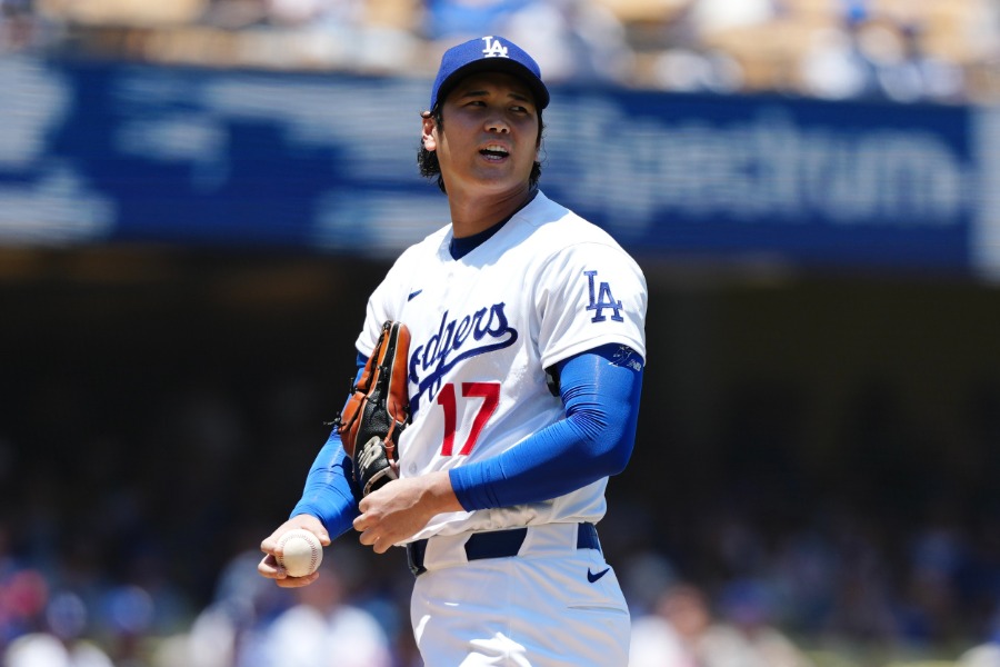 レイズ戦に先発するドジャース・大谷翔平【写真：黒澤崇】