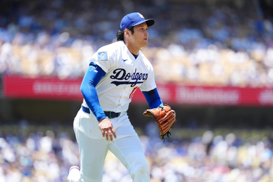 レイズ戦に先発したドジャース・大谷翔平【写真：黒澤崇】