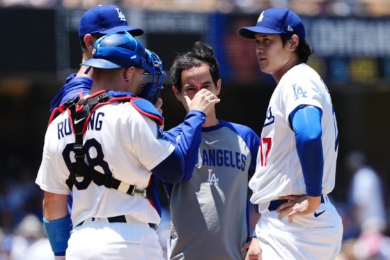 ラッシングが見た“血染めの91球”…大谷翔平は「大丈夫」　25歳相棒の揺るがぬ信頼