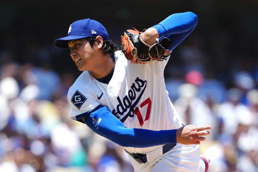 レイズ戦に先発し、7勝目を挙げたドジャース・大谷翔平【写真:黒澤崇】