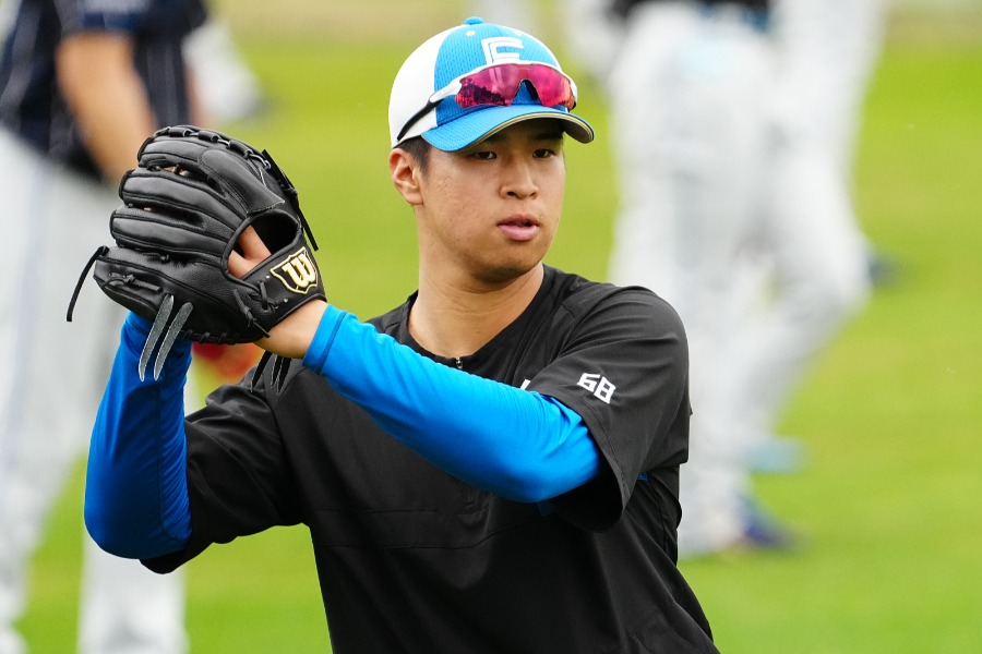 日本ハム・松岡洸希【写真：荒川祐史】