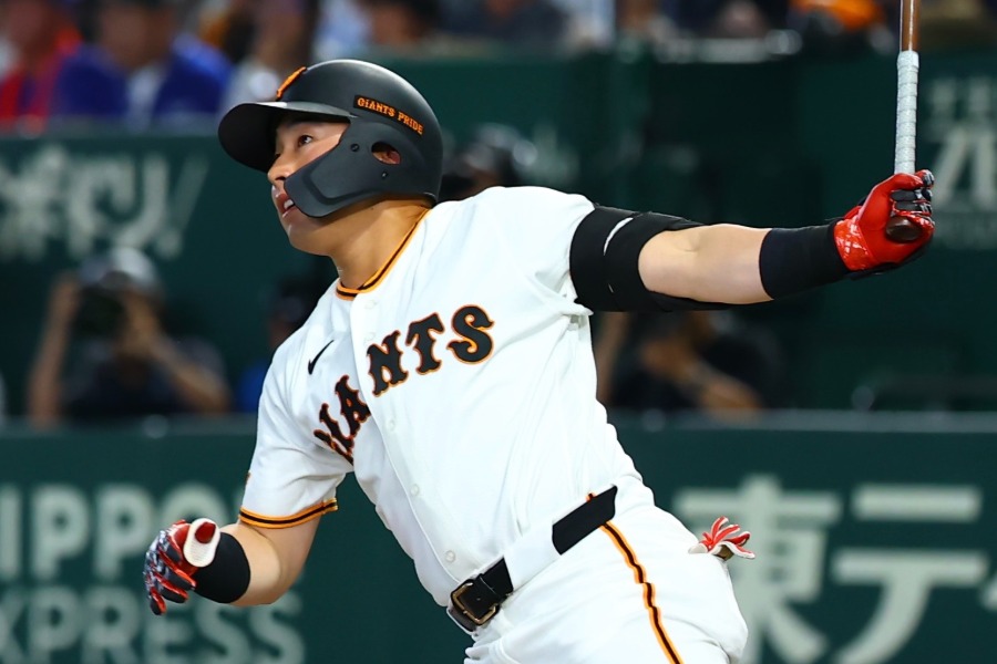 今季第1号を放った巨人・浅野翔吾【写真：加治屋友輝】