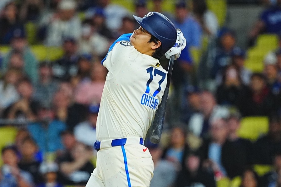 オリオールズ戦で本塁打を放ったドジャース・大谷翔平【写真:荒川祐史】