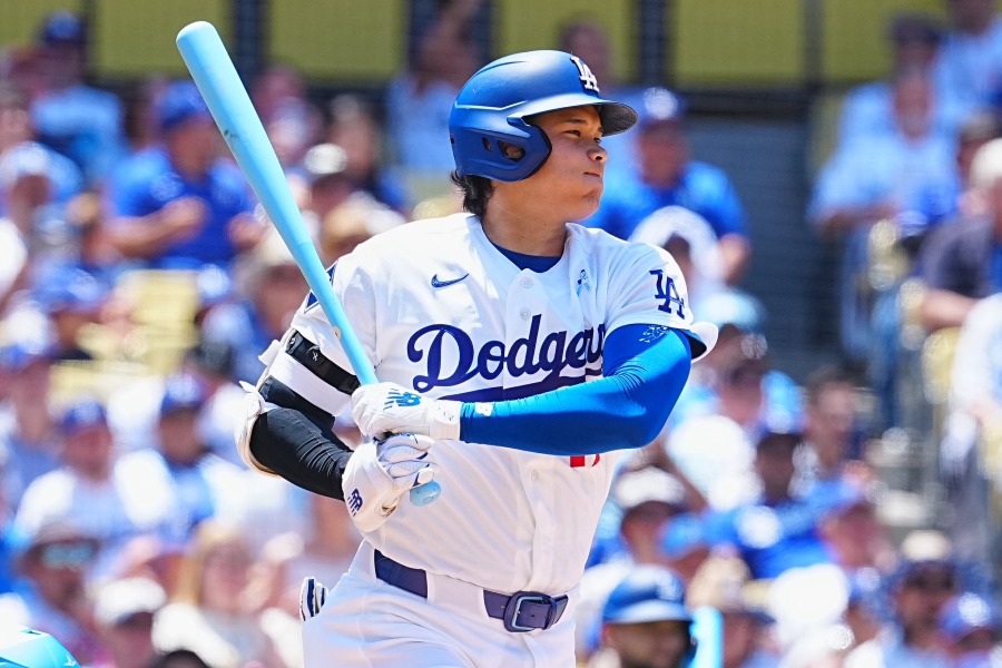 オリオールズ戦に出場したドジャース・大谷翔平【写真：荒川祐史】