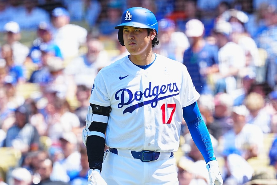 オリオールズ戦に出場したドジャース・大谷翔平【写真：荒川祐史】