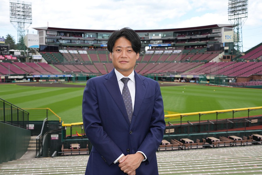 株式会社楽天野球団 営業本部 営業第1部の小野謙（ゆずる）さん【写真提供：楽天野球団】