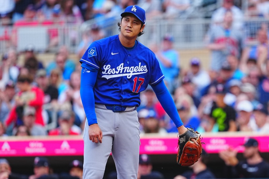 ツインズ戦に先発したドジャース・大谷翔平【写真：荒川祐史】