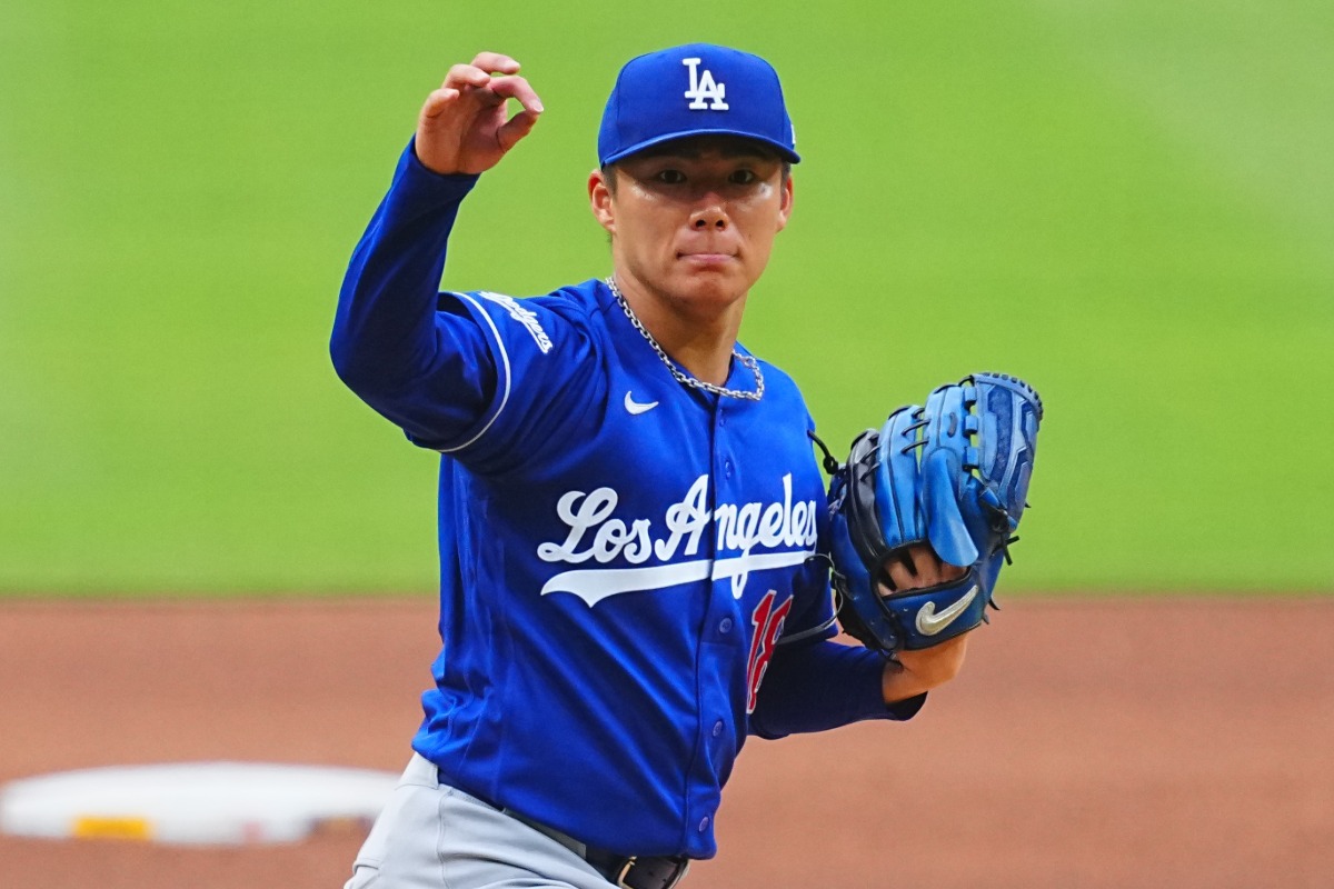 パドレス戦に先発し、8勝目を挙げたドジャース・山本由伸【写真：荒川祐史】