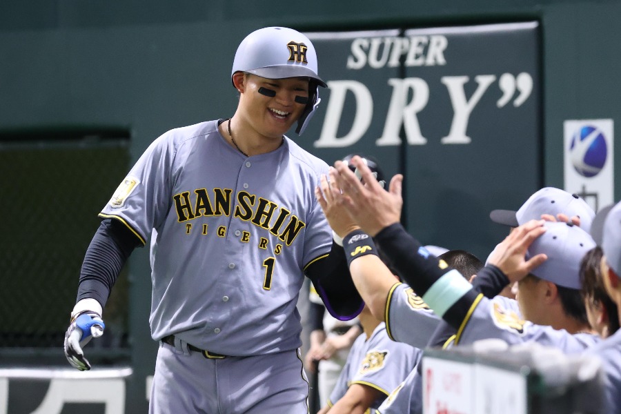 阪神・森下翔太【写真：栗木一考】