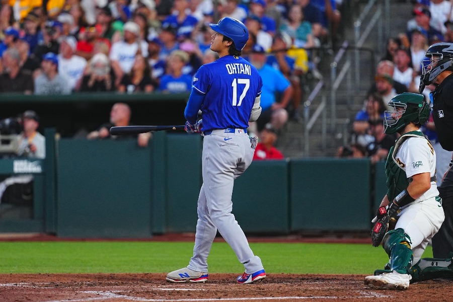 18号を放ったドジャース・大谷翔平【写真：荒川祐史】