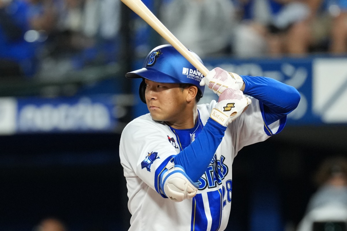 2日の広島戦に出場したDeNA・勝又温史【写真：井上学】