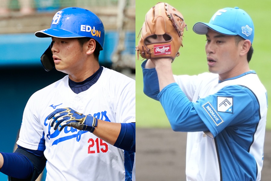 日渡騰輝（左）と宮内春輝【写真：小池義弘、町田利衣】