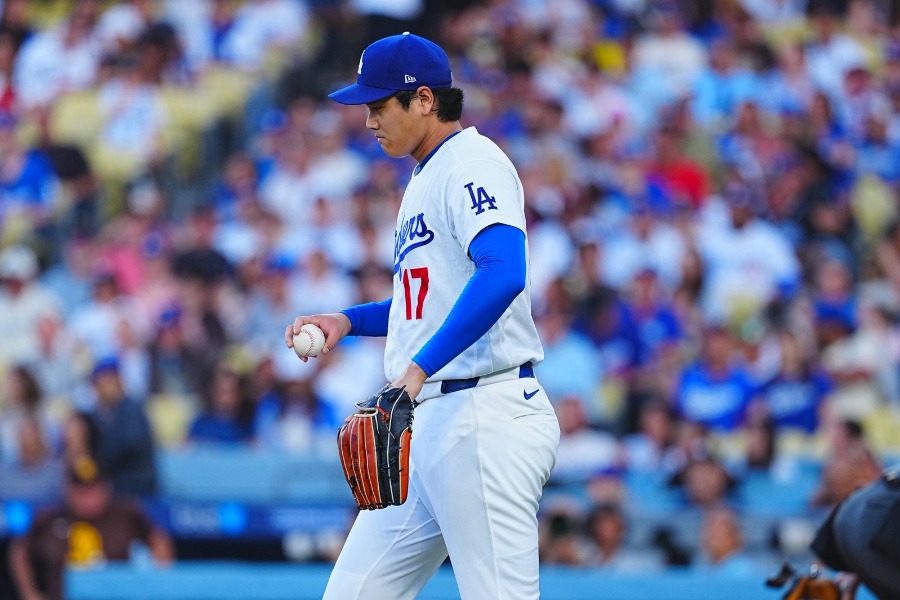 パドレス戦に先発したドジャース・大谷翔平【写真：荒川祐史】