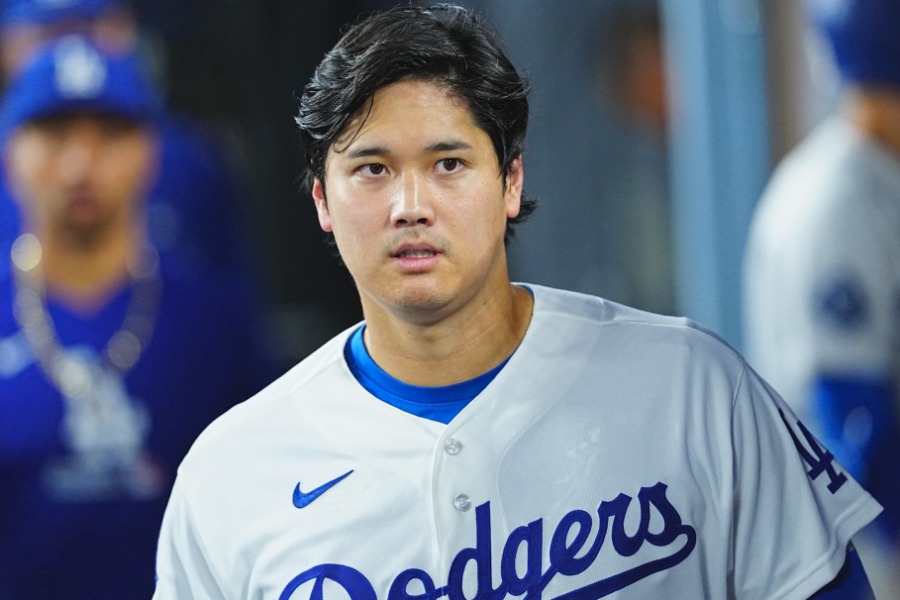 ロッキーズ戦に出場したドジャース・大谷翔平【写真：荒川祐史】