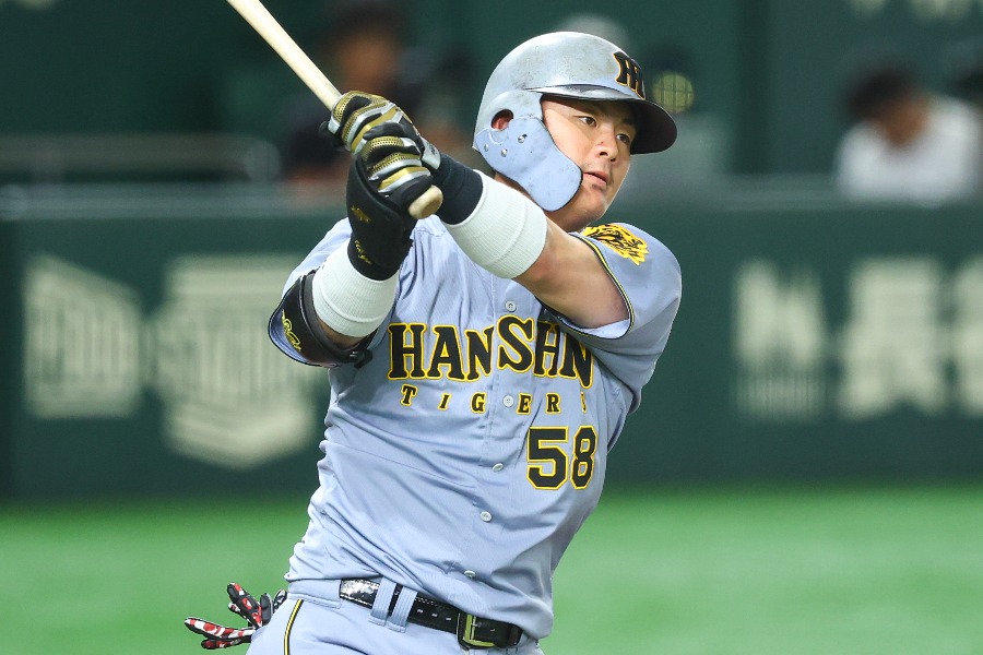阪神・前川右京【写真：加治屋友輝】