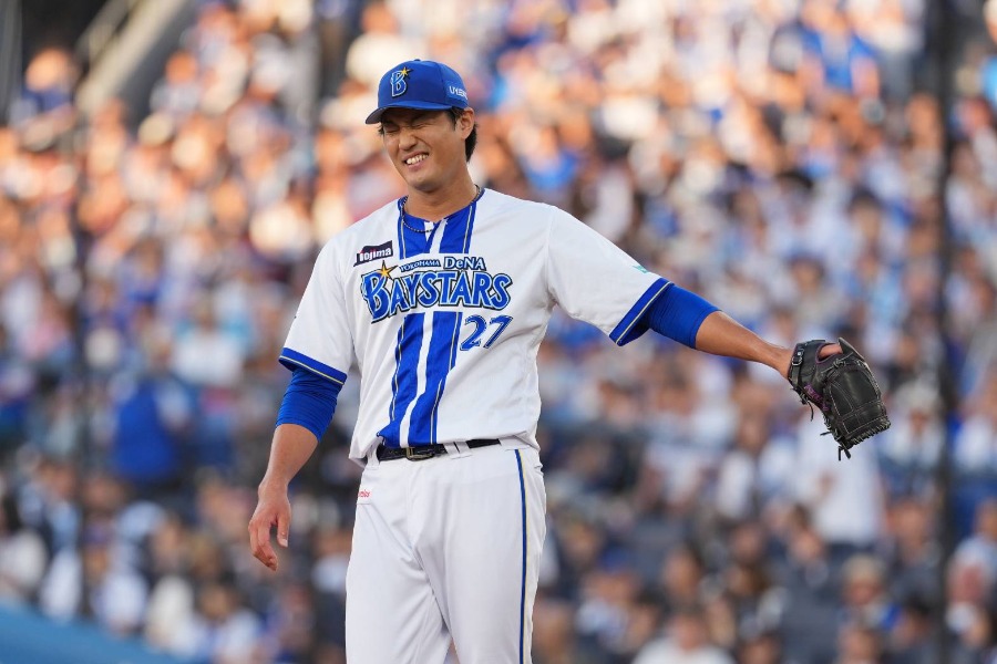 巨人戦に登板したDeNA・藤浪晋太郎【写真:井上学】