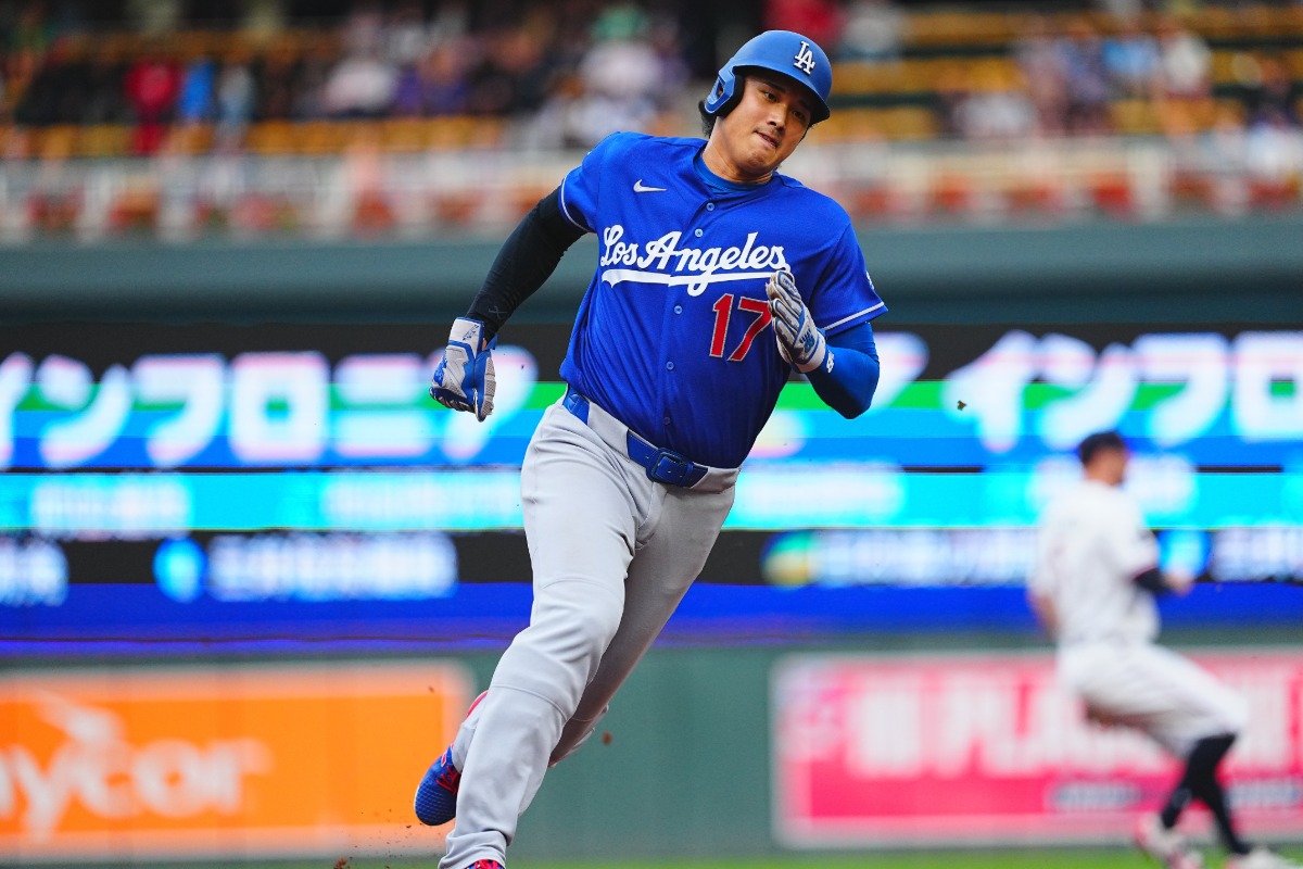 左膝の状態が懸念される大谷翔平【写真：荒川祐史】