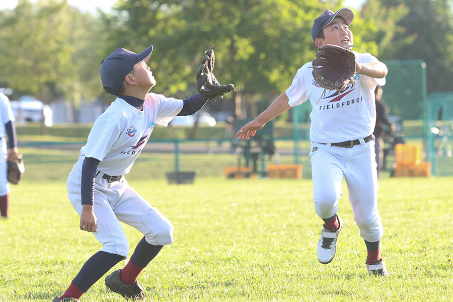 東川大雪少年野球クラブの練習の様子【写真:石川加奈子】