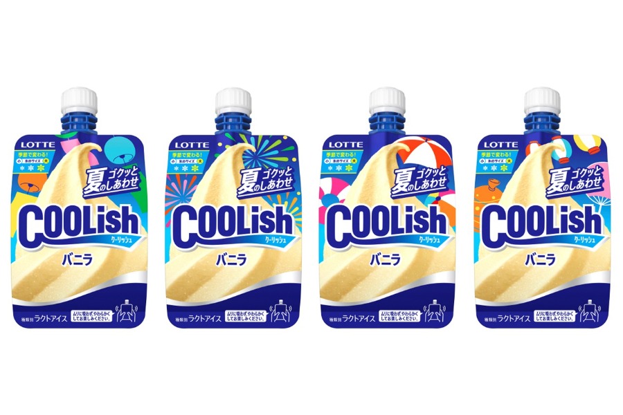 花火をあしらった夏らしい限定デザインの「クーリッシュ　バニラ＜夏季限定＞」【写真：球団提供】