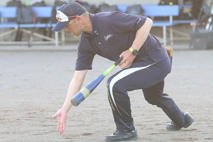 東川大雪少年野球クラブ・小林弘明監督【写真:石川加奈子】