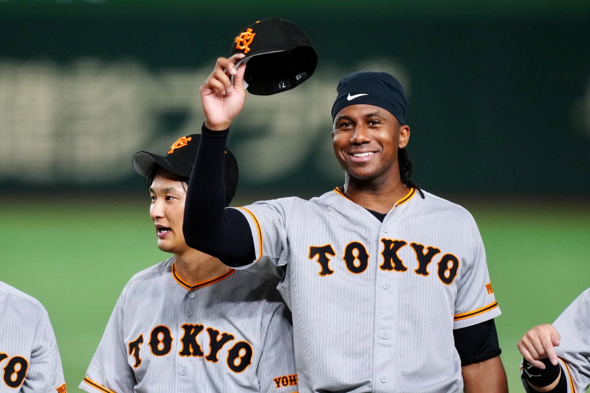 一緒にプレーした岡本和真には最大級の賛辞を贈った【写真：矢口亨】