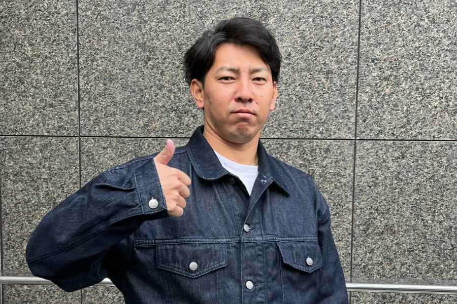インタビューに応じた元DeNA・田中健二朗氏【写真:湯浅大】
