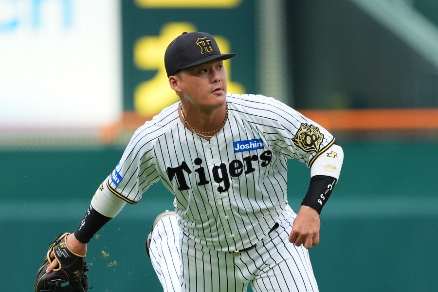 阪神・前川右京【写真：栗木一考】