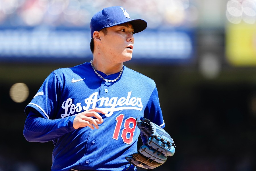 ヤンキース戦に先発したドジャース・山本由伸【写真:黒澤崇】