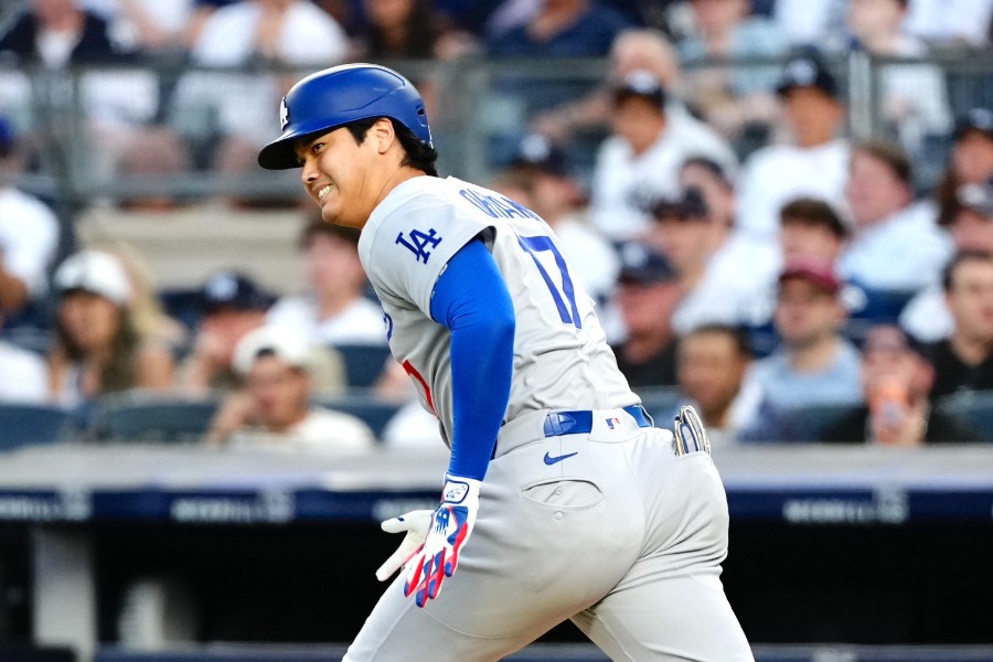 ヤンキース戦に出場したドジャース・大谷翔平【写真:黒澤崇】